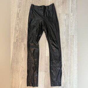 Etro Glossy Black Leather Pants